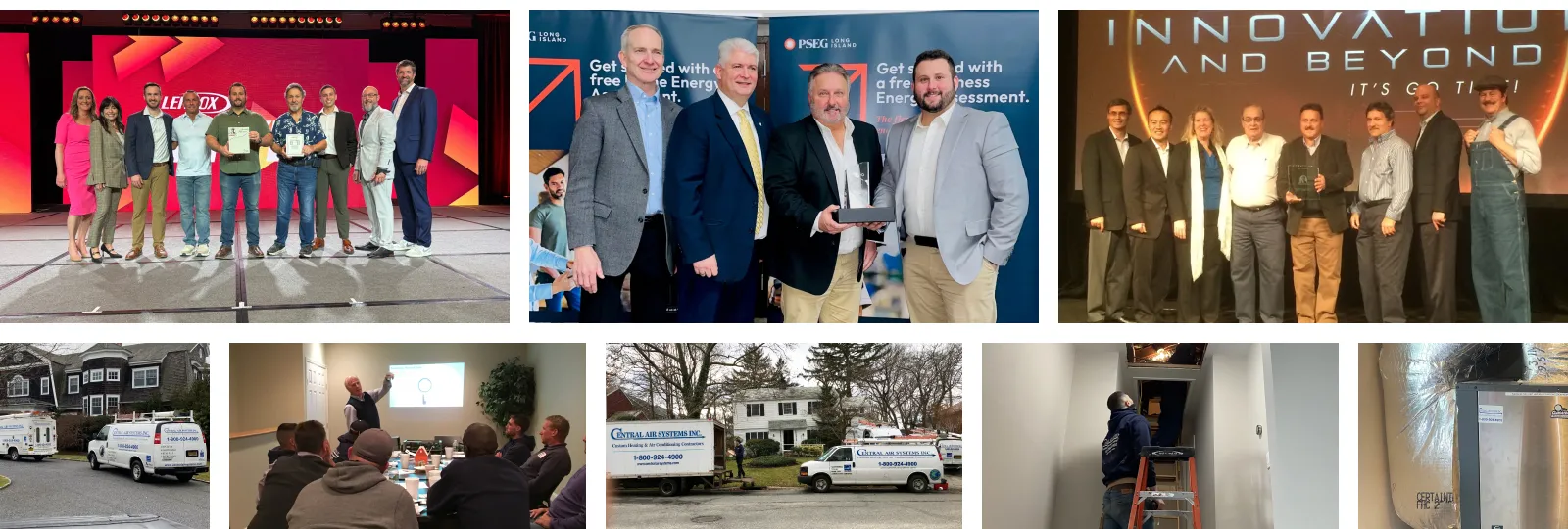 Central Air Systems HVAC service collage