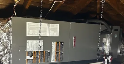 Central Air Systems technician performing annual furnace tune-up