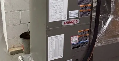 Lennox variable-speed gas furnace residential install