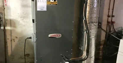 Blower motor inspection on Lennox furnace