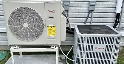 Mini-split heat pump system installed by Central Air Systems