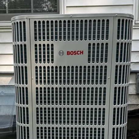 Condenser installation on Long Island by Central Air Systems