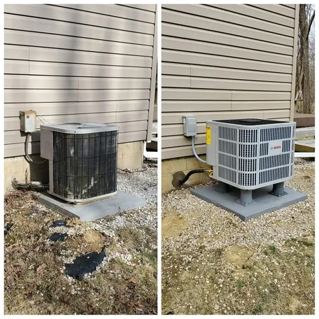 Condenser unit installed by Central Air Systems