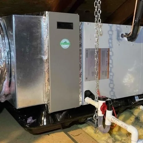 Furnace installation by Central Air Systems
